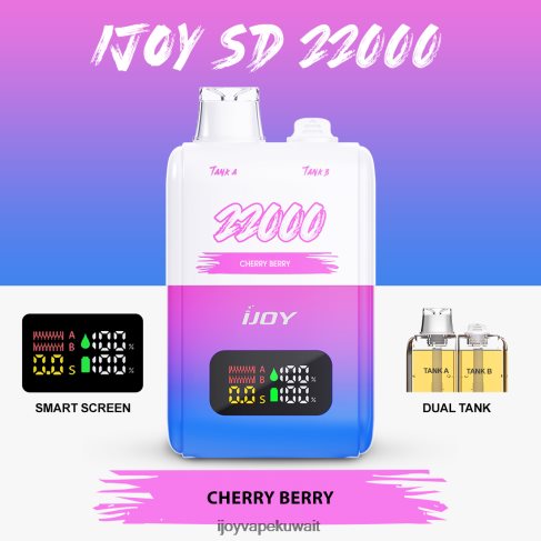 iJOY Disposable Vape 4DL4N8150 - iJOY SD 22000 يمكن التخلص منه التوت والكرز
