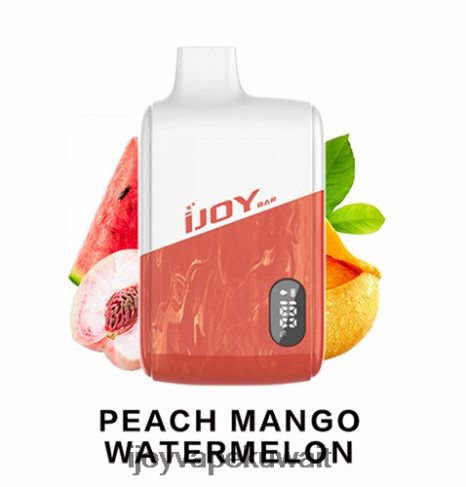 iJOY Vape Kuwait 4DL4N8191 - iJOY Bar IC8000 يمكن التخلص منه الخوخ والمانجو والبطيخ