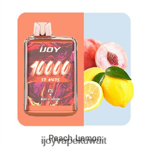 iJOY Vapes For Sale 4DL4N8168 - iJOY Bar SD10000 يمكن التخلص منه ليمون خوخ